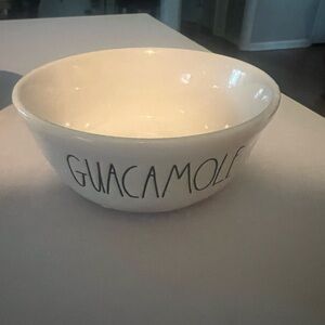 White Ceramic Guacamole Bowl- Rae Dunn